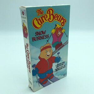 Vintage The Care Bears VHS Tape Snow Business